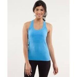 Lululemon Run Swiftly Tech Racerback 2.0 Pacific Teal Tonic Teal Size 4 Tank Top